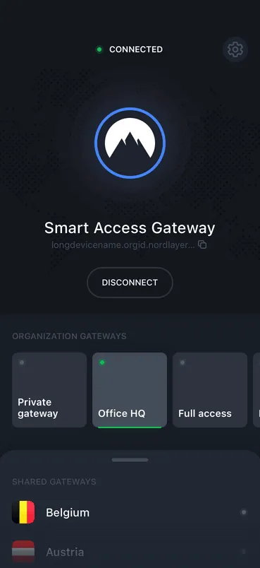 Smart remote access on iOS