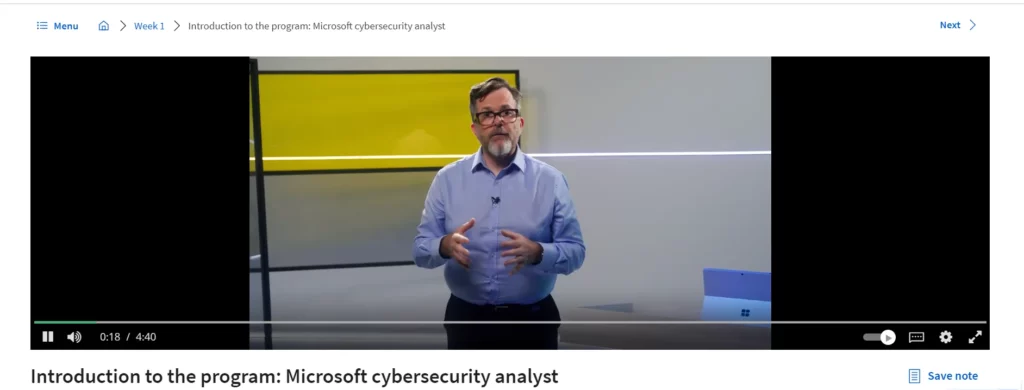 Introduction-to-the-program-Microsoft-cybersecurity-analyst-Coursera