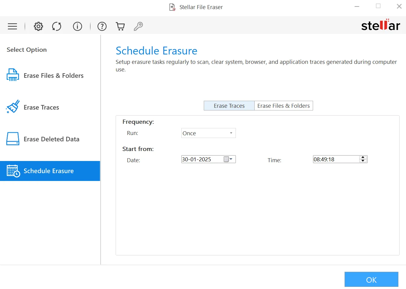 Scheduled File Erasure for Automation