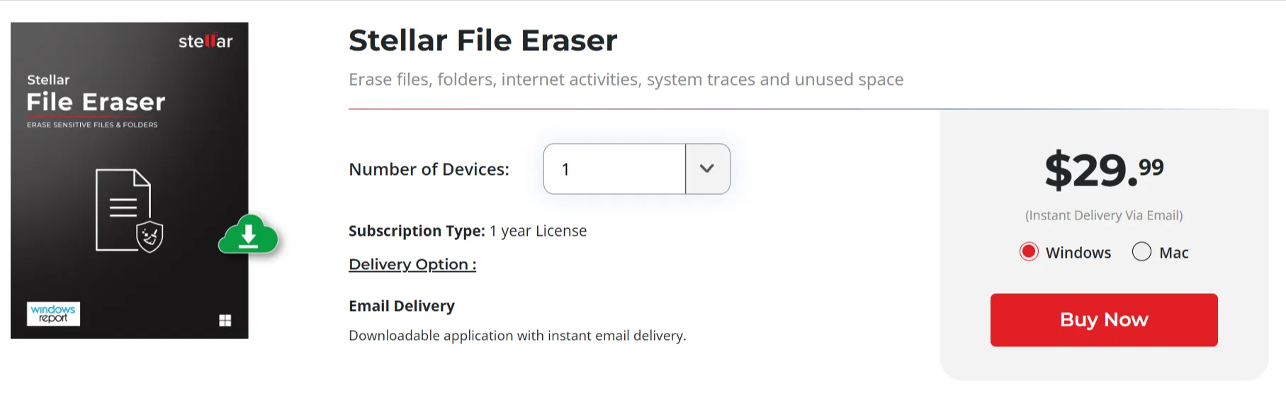 Stellar File Eraser pricing